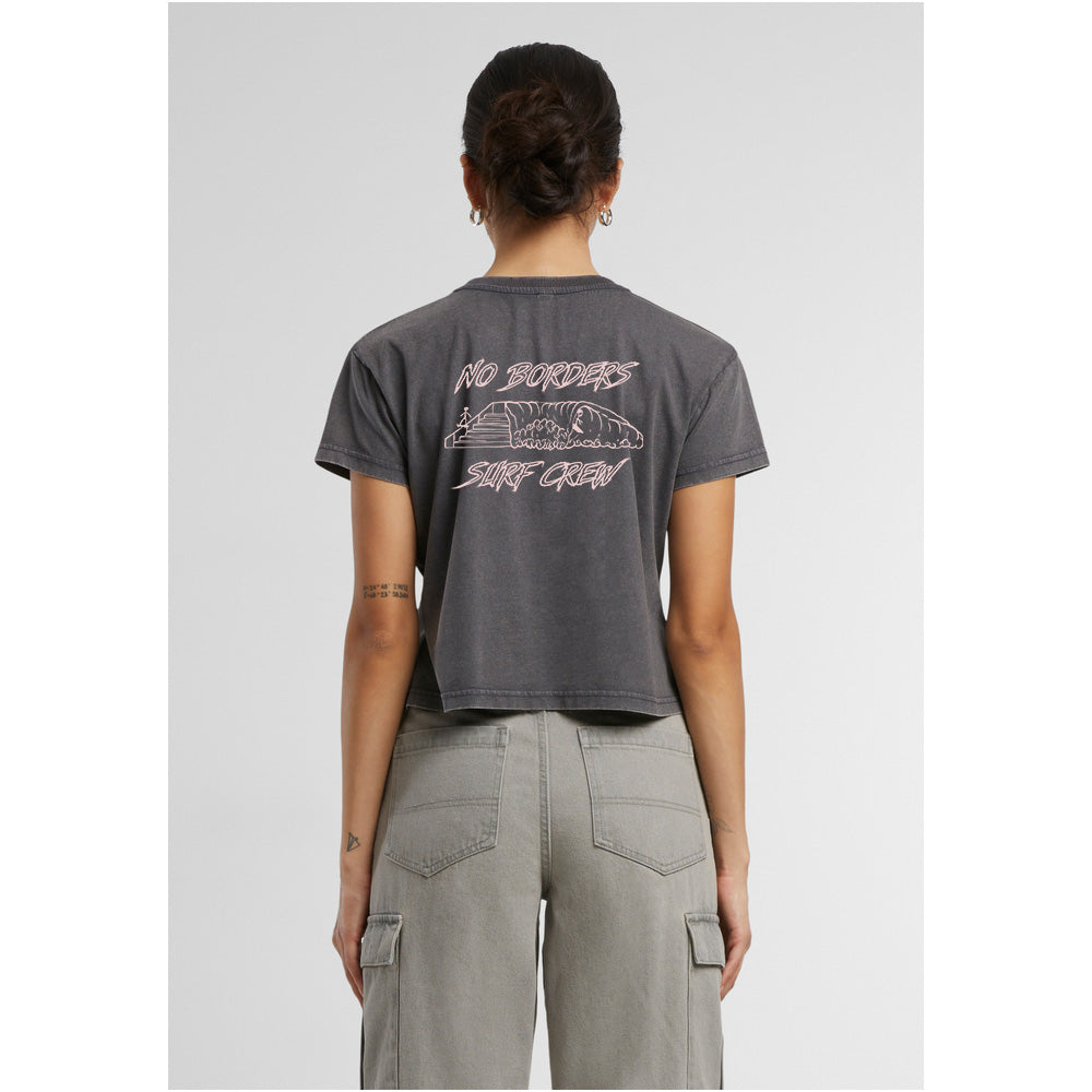 Surf T-Shirt Damen – Vintage Crop Top Retro Style