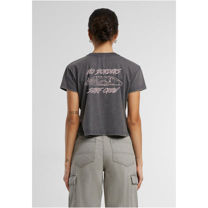 Surf T-Shirt Damen – Vintage Crop Top Retro Style