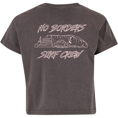 Surf T-Shirt Damen – Vintage Crop Top Retro Style