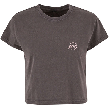 Surf T-Shirt Damen – Vintage Crop Top Retro Style - No Borders Surf Crew